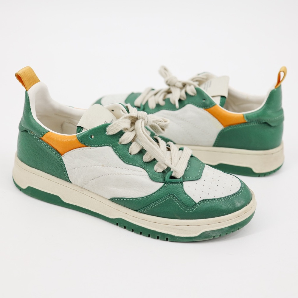 Steve‎ Madden Everlie Platform Court Sneakers Green Multi Leather Women 7.5